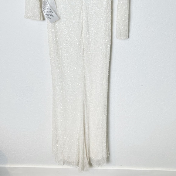 Mac Duggal Sequined One-Shoulder Gown - Picture 6 of 10